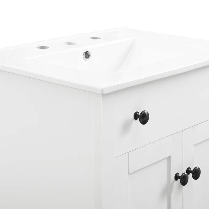 Modway Nantucket 24-inch Bathroom Vanity with Ceramic Top