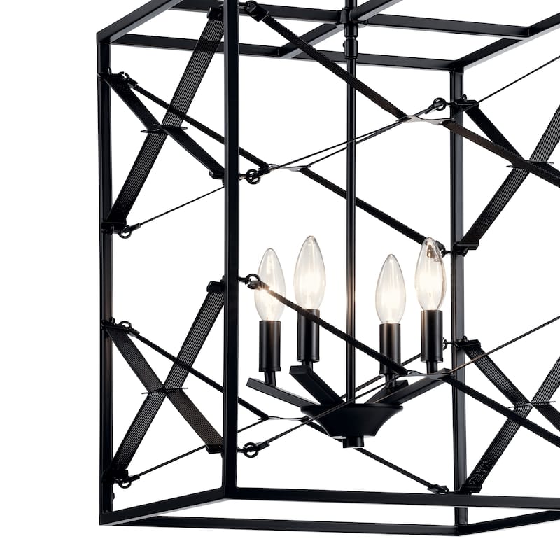Kichler Lighting Sevan 4-Light Foyer Pendant Black