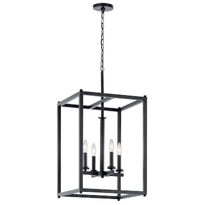 Kichler Lighting Crosby 4-Light Foyer Pendant Black