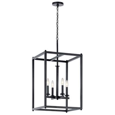 Kichler Lighting Crosby 4-Light Foyer Pendant Black