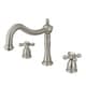 preview thumbnail 7 of 6, Kingston Brass Heritage Roman Tub Faucet Brushed Nickel