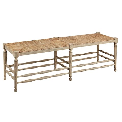 Galway Traditional Hand Tied Rush Bench