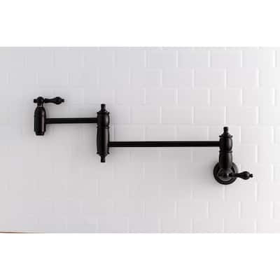 Kingston Brass Restoration Wall Mount Pot Filler Kitchen Faucet