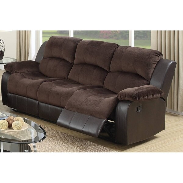 suede recliner sofa