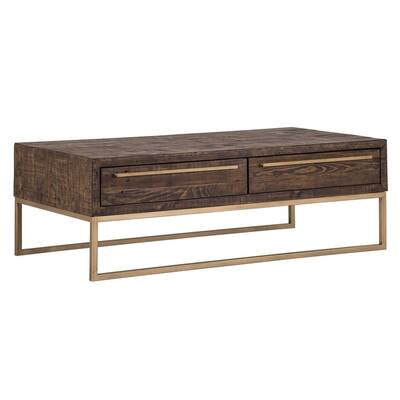 Monterey Wood Coffee Table in Smokey Taupe