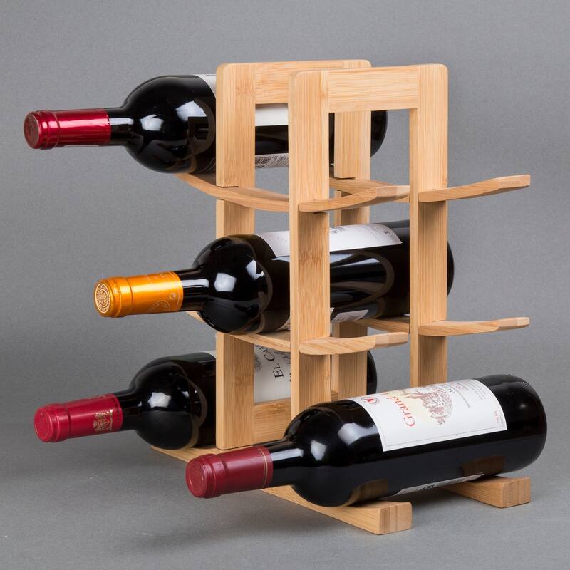 Creative Home Bamboo Wine Bottle Rack - N/A
