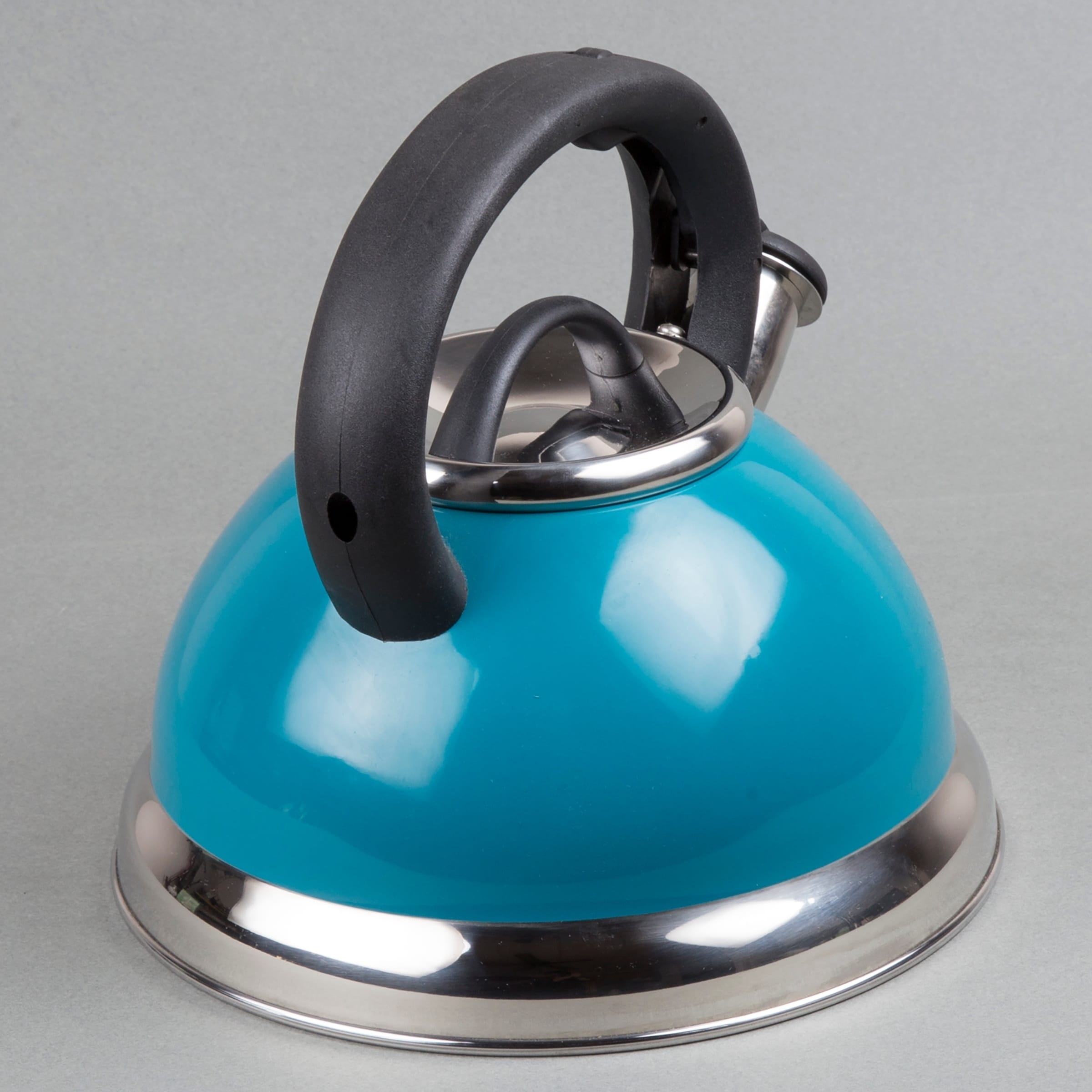 Creative Home Alexa 3.0 Quart Stainless Steel Whistling Tea Kettle with  Aluminum Capsulated Bottom, Aqua Color - On Sale - Bed Bath & Beyond -  30946239