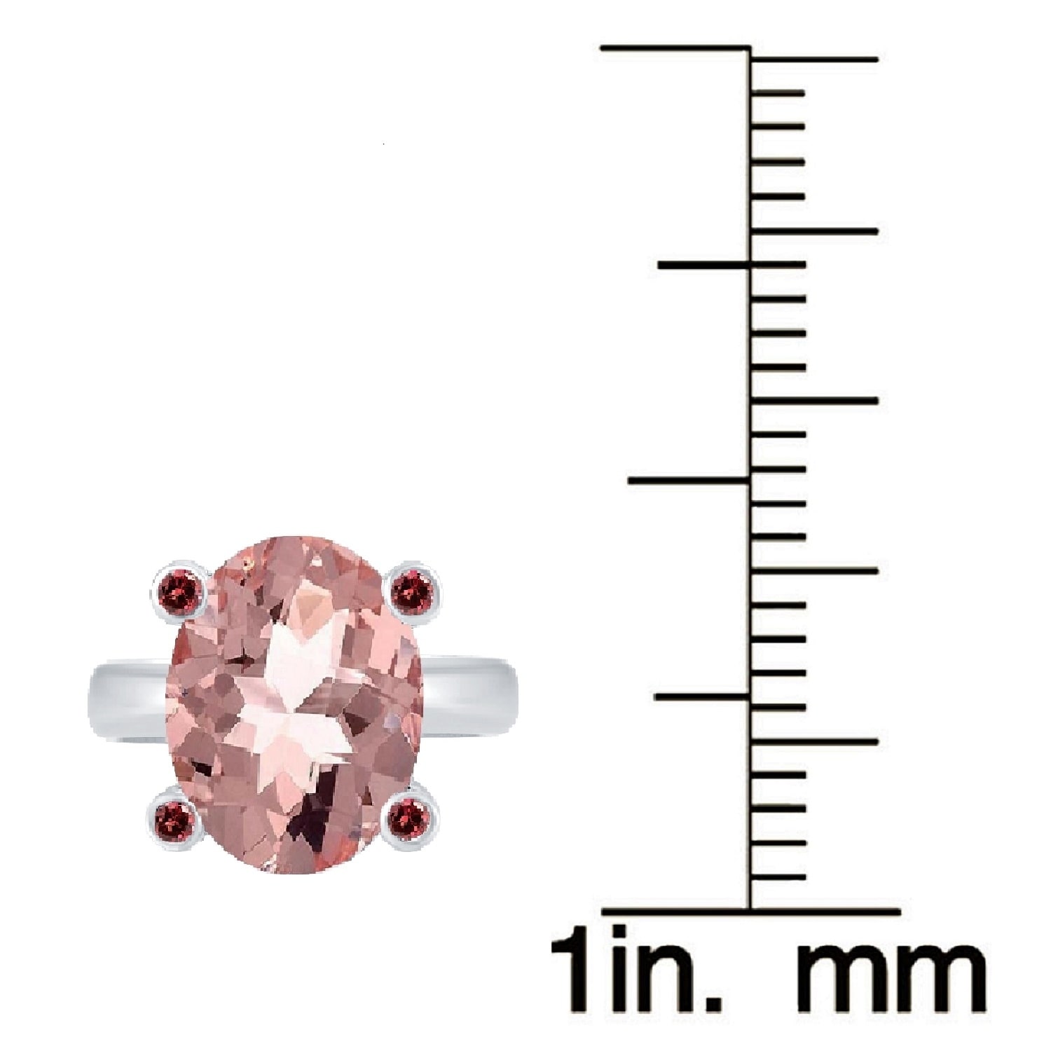Womens Morganite Antique Style Solitaire Cocktail Ring 925 Sterling Silver Size 6 Large Stone Pink Gemstone CZ Diamond Side Stones Jewels