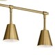 preview thumbnail 3 of 1, Kichler Lighting Sylvia 4-Light Rail Light Brushed Natural Brass