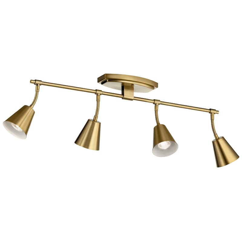 Kichler Lighting Sylvia 4-Light Rail Light Brushed Natural Brass