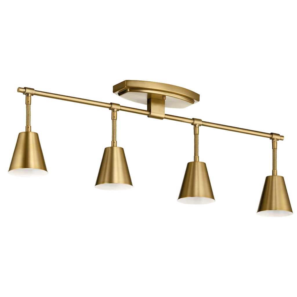 Kichler Lighting Sylvia 4-Light Rail Light Brushed Natural Brass
