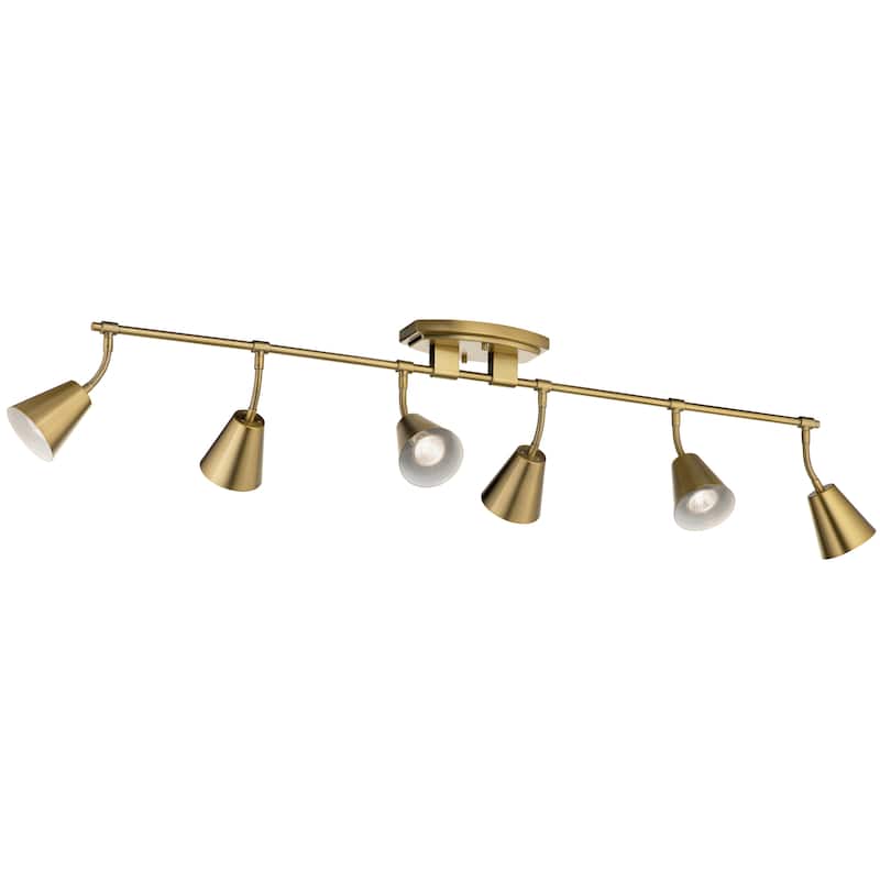 Kichler Lighting Sylvia 4-Light Rail Light Brushed Natural Brass