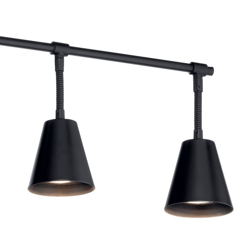 Kichler Lighting Sylvia 4-Light Rail Light Black