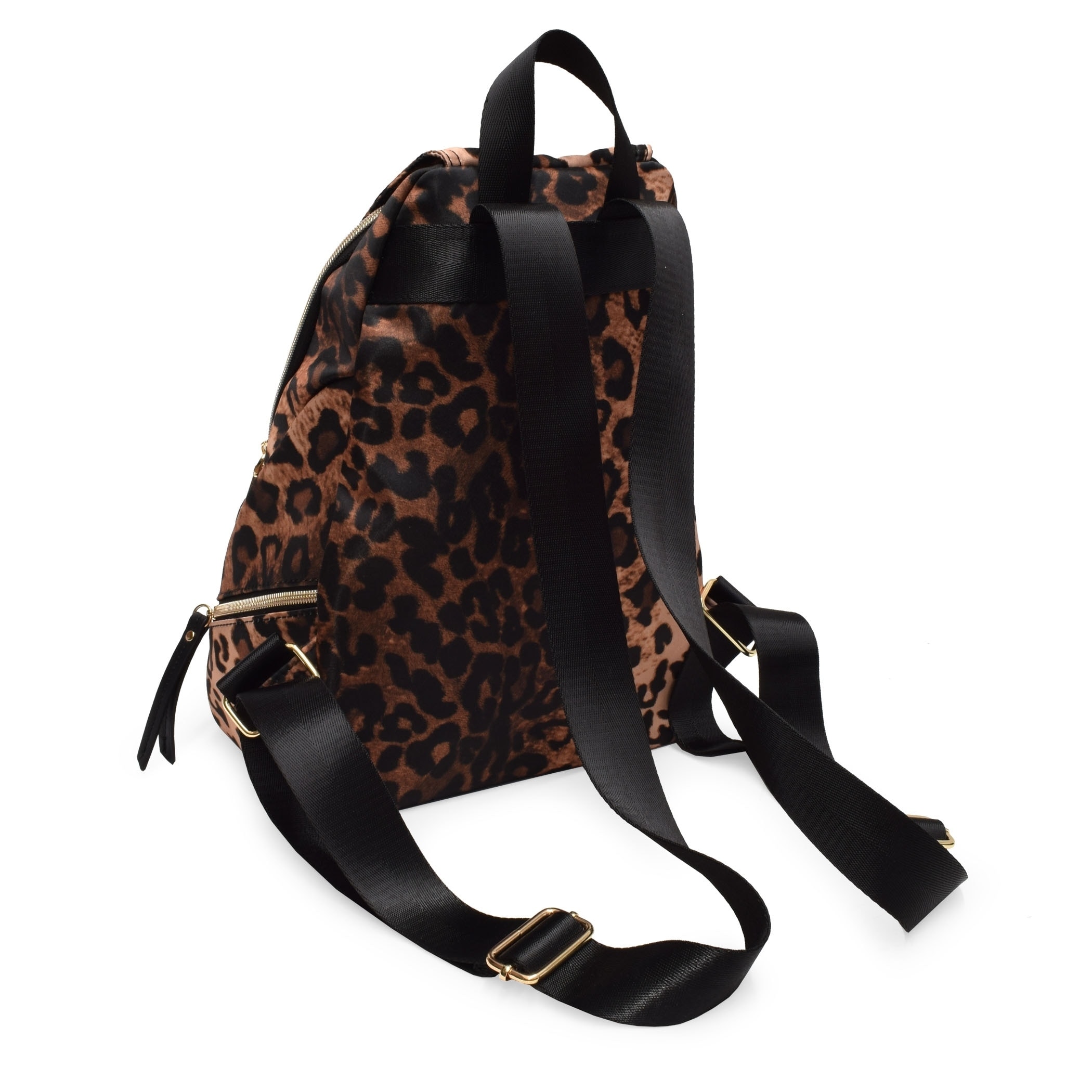 adrienne vittadini leopard backpack