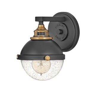 Fletcher 1-Light Black Sconce