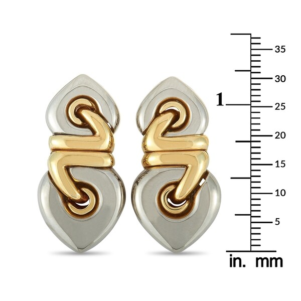 bvlgari gold plated earrings