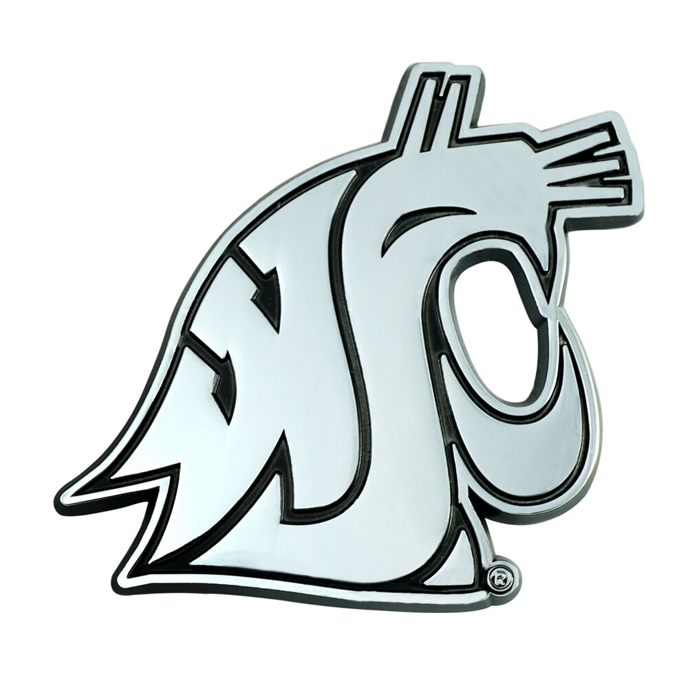FANMATS Washington State University Chrome Emblem