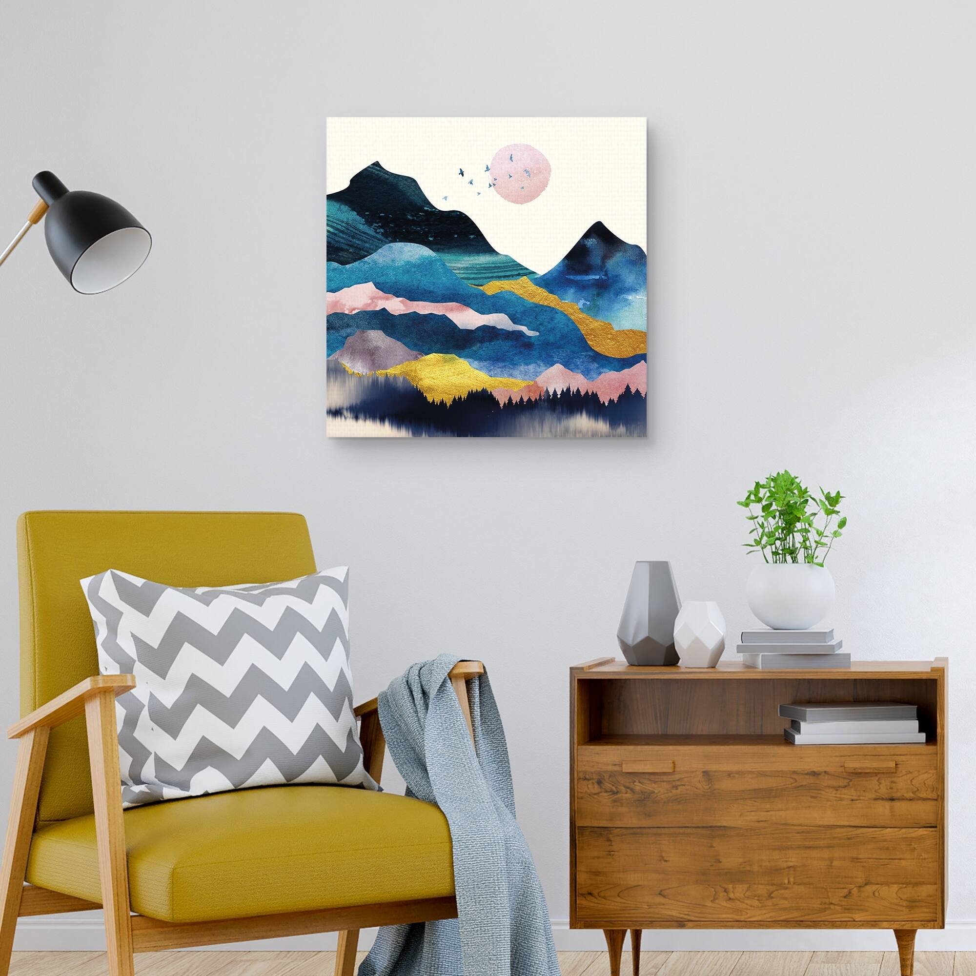 Blue Mountain II by Willowbrook Fine Art Canvas Art Print On Sale