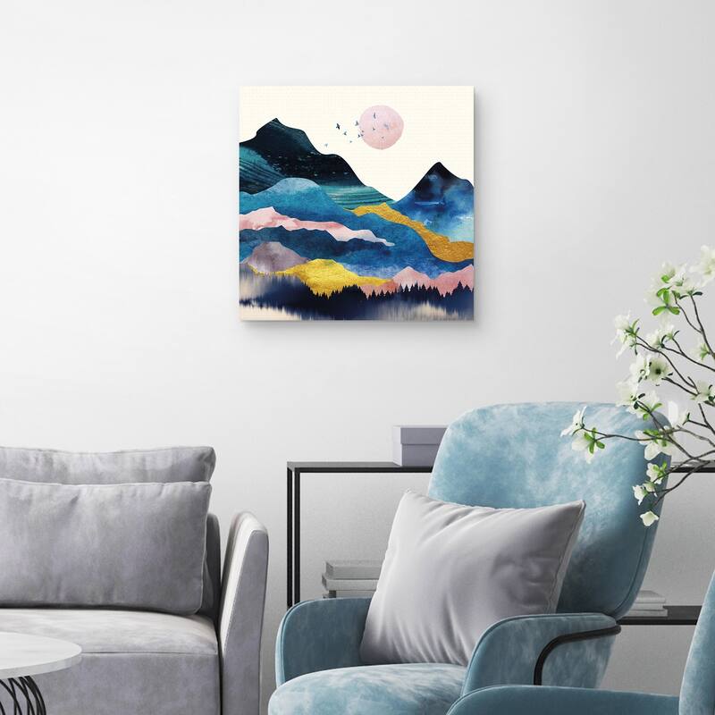 Blue Mountain II by Willowbrook Fine Art Canvas Art Print