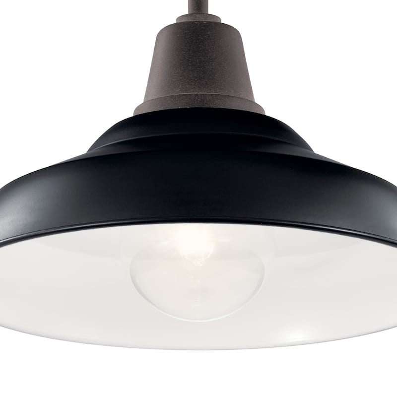 Kichler Lighting Pier 1-Light Outdoor Pendant/Semi Flush Black