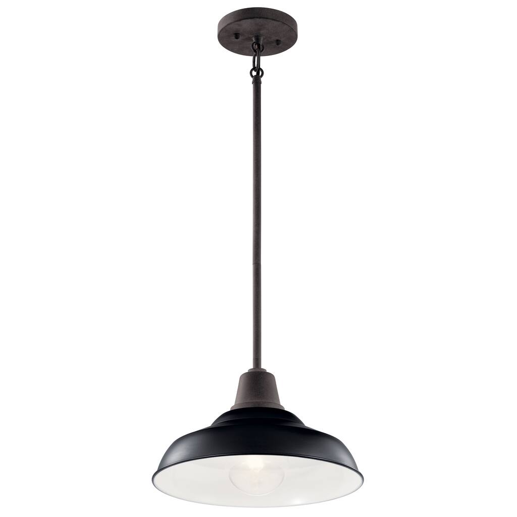 Kichler Lighting Pier 1-Light Outdoor Pendant/Semi Flush Black