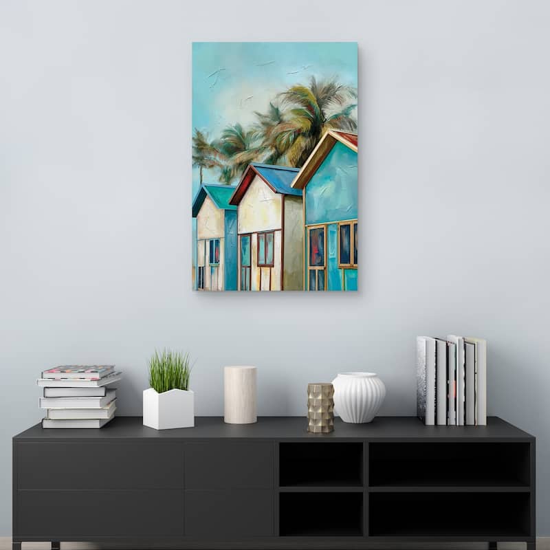 Cabana Trio by Studio Arts Canvas Art Print