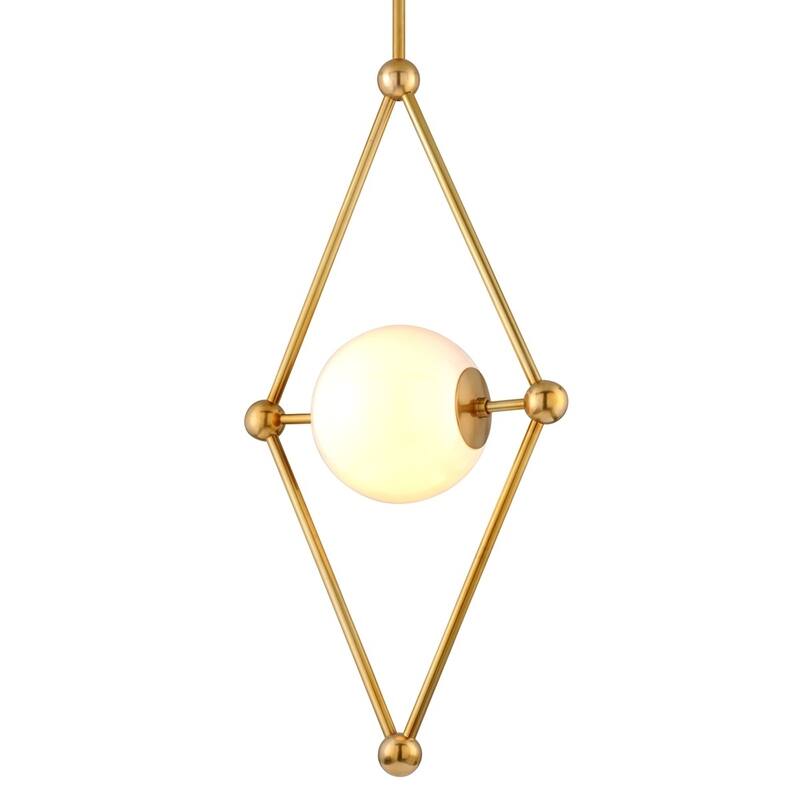 Corbett Lighting Bickley by Martyn Lawrence Bullard 1-Light Vintage Brass Pendant - 20 inches