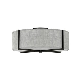 Axis 4-Light Large Black Semi-Flush Mount