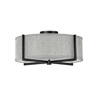 Axis 3-Light Medium Black Semi-Flush Mount