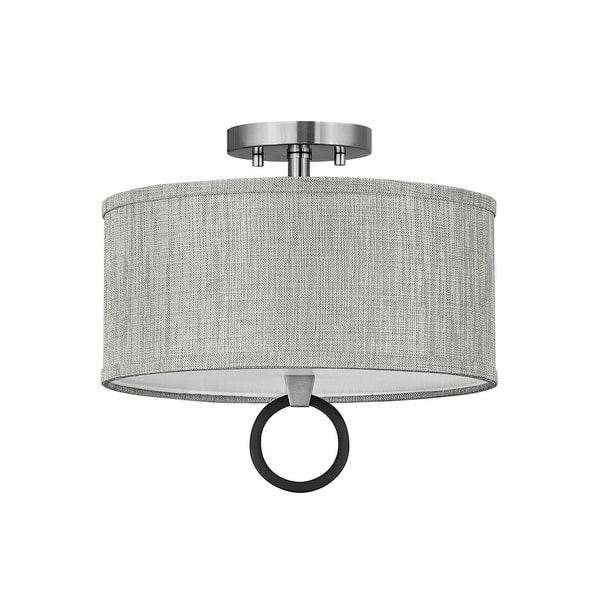 Link 2-Light Small Brushed Nickel Semi-Flush Mount - Bed Bath \u0026 Beyond -  30950072, image size:600x600