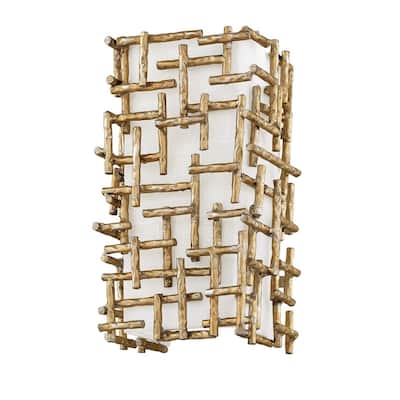 Fredrick Ramond FR33102BNG Two Light Wall Sconce Farrah Gold - One Size