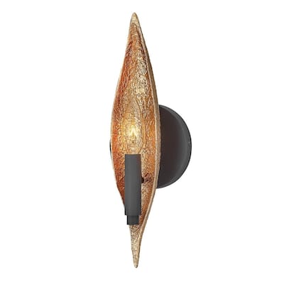 Fredrick Ramond FR44002CBK One Light Wall Sconce Willow Carbon Black - One Size