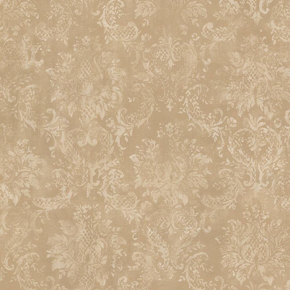 Canvas Damask Pinecrest 32.7 Ft. x 20.5 In. Canvas Damask Wallpaper