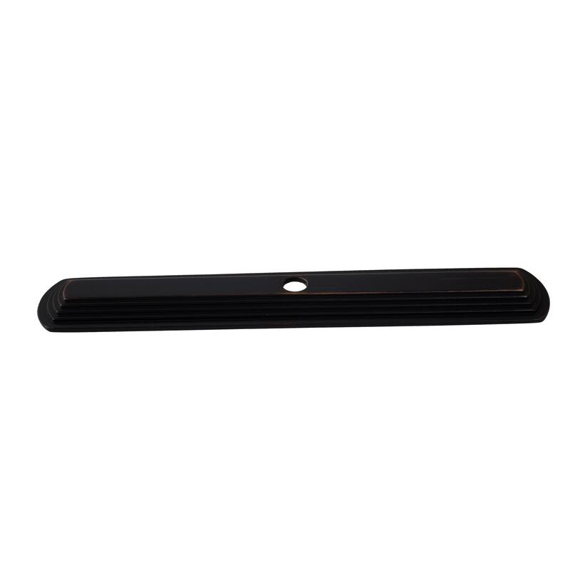 GlideRite 5-Pk 6 in. Rubbed Bronze Rounded Rectangle Cabinet Backplate - Oil Rubbed Bronze
