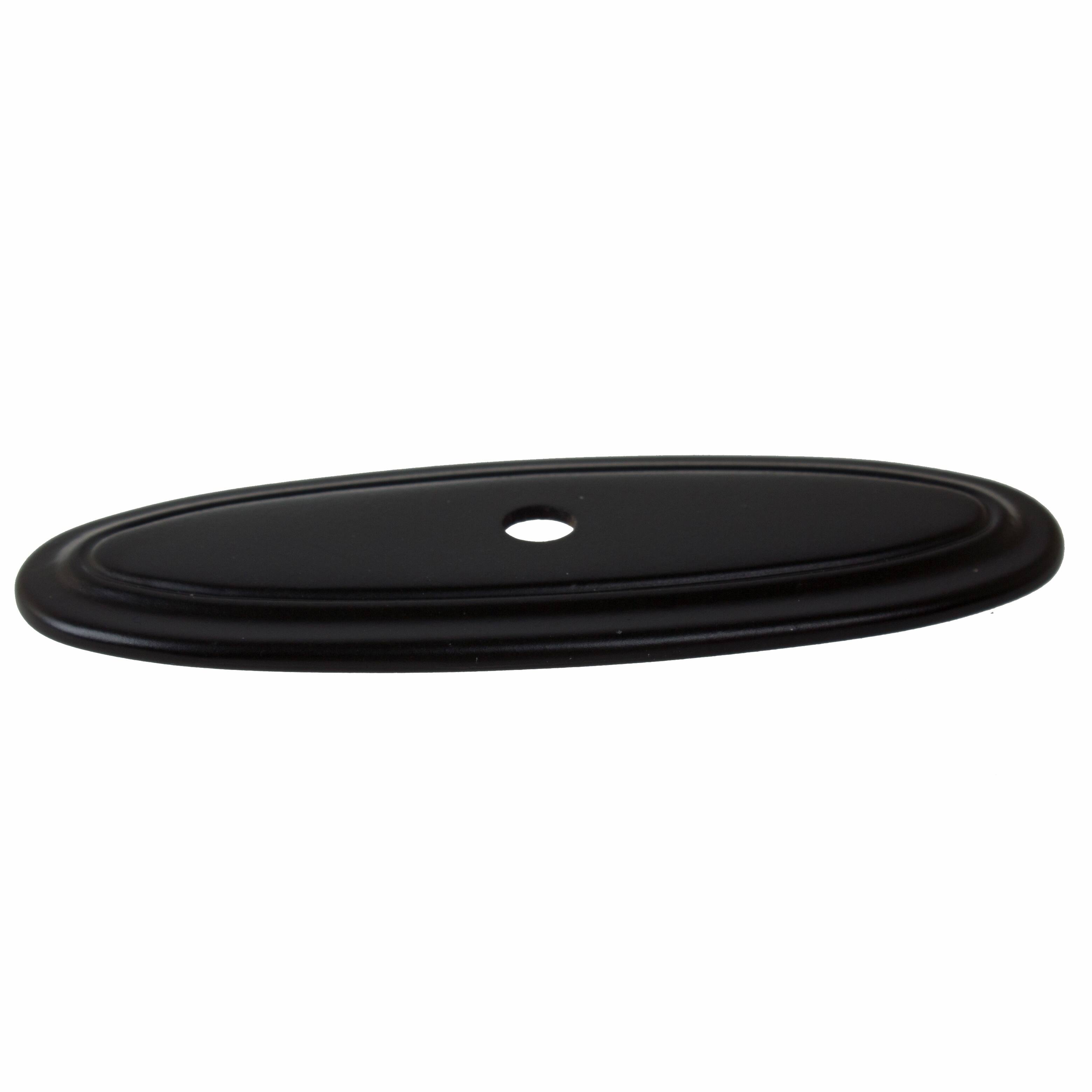 GlideRite 5Pack 3 in. Matte Black Thin Oblong Backplates Matte Black On Sale Bed