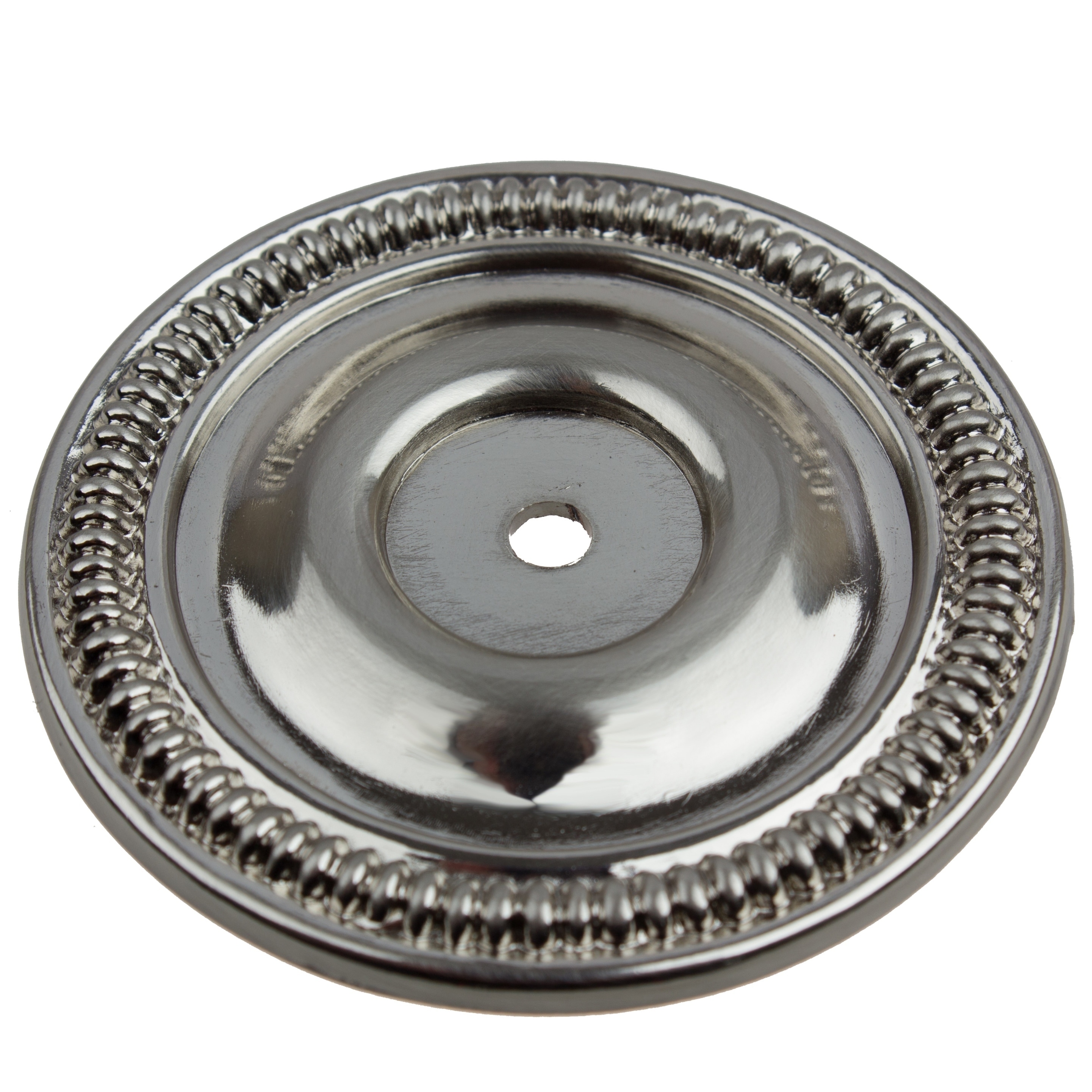 GlideRite 5-Pack 2-1/2 in. Satin Nickel Round Cabinet Backplates - Satin Nickel
