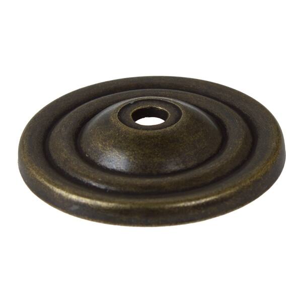 Gliderite 5 Pack 1 1 2 In Antique Round Cabinet Backplates Overstock 30951496