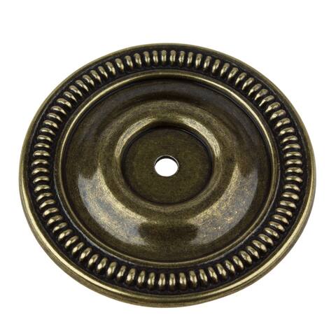 GlideRite 5-Pack 2-1/2 in. Antique Round Cabinet Backplates