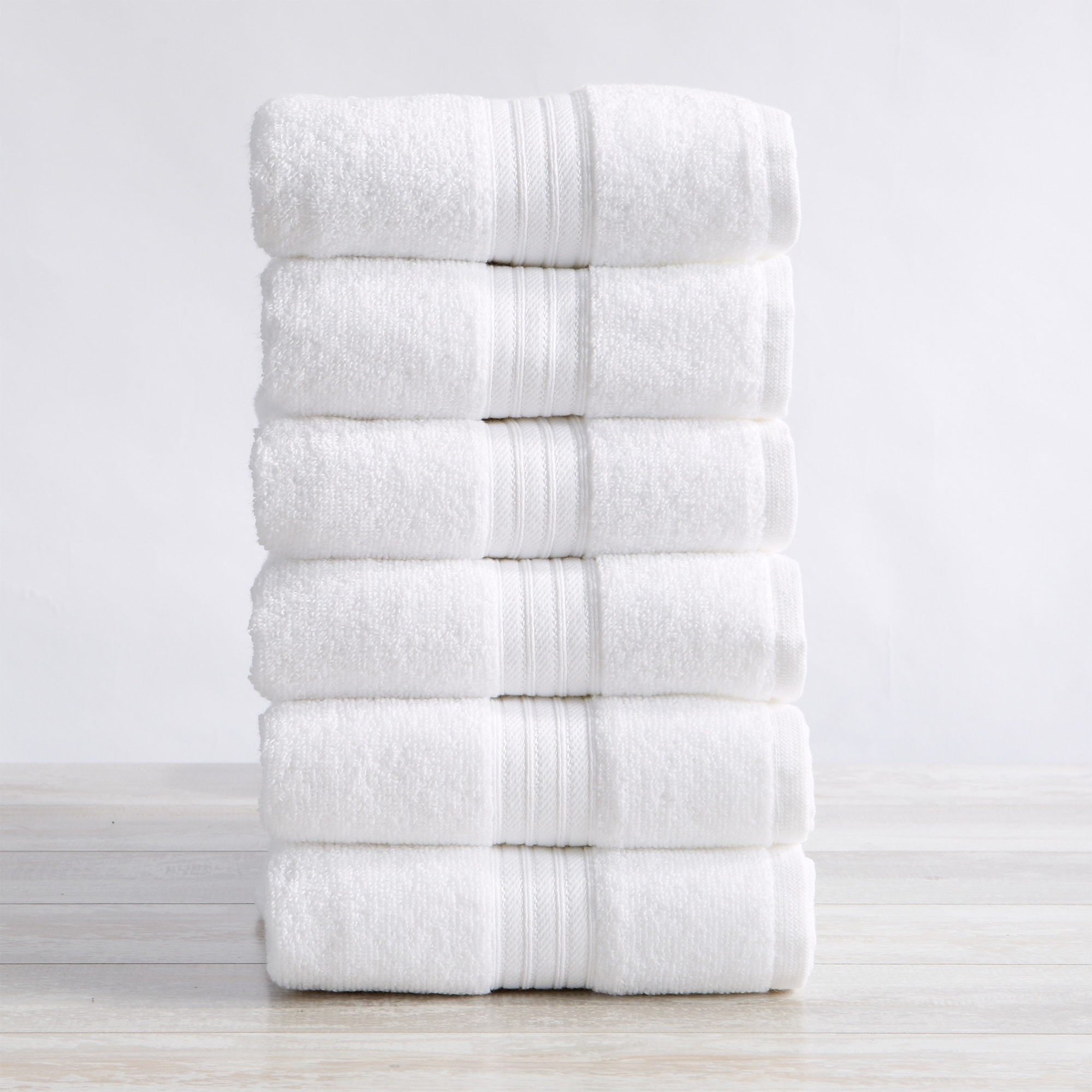 Great Bay Home Cooper Quick Dry Cotton Bath Towels & Sets - 6 Piece Set - Seagreen