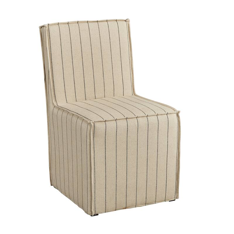 Port Warwick Linen Slipcovered Modern Side Chair
