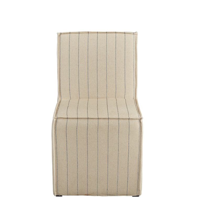 Port Warwick Linen Slipcovered Modern Side Chair
