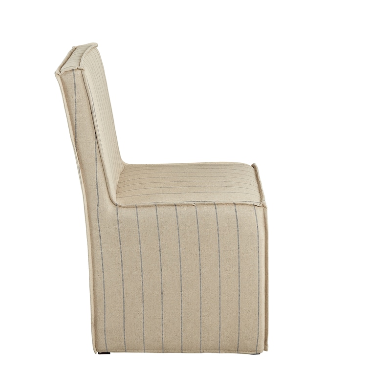 Port Warwick Linen Slipcovered Modern Side Chair