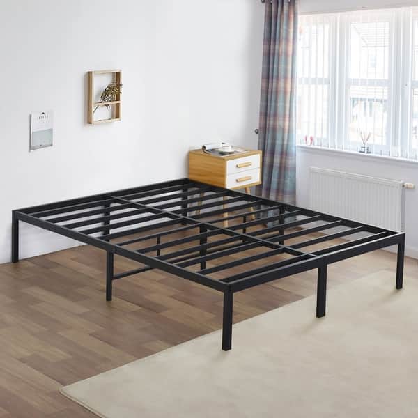 Sleeplanner 16 Inch Metal Platform Bed Frame King Overstock 30955039