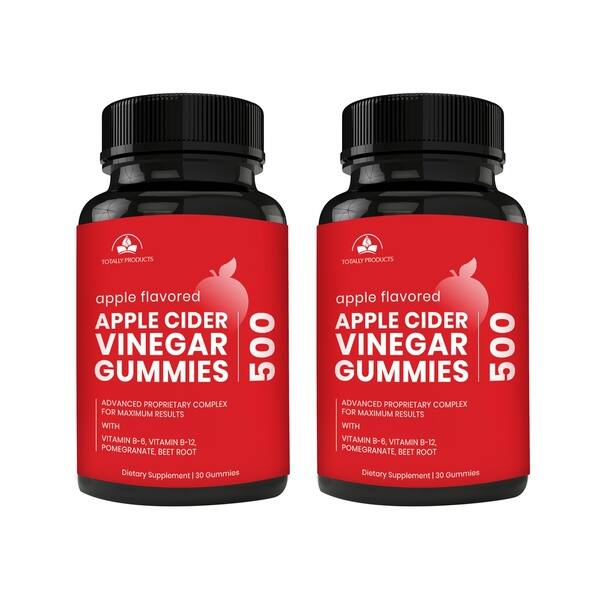 Totally Products Apple Cider Vinegar Gummies Non Gmo On Sale Overstock 30956143