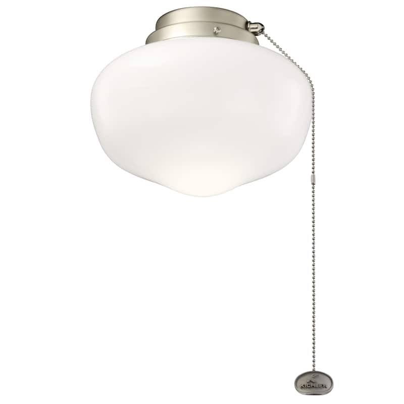 Kichler Lighting 8-inch LED Schoolhouse Light Kit Brushed Nickel