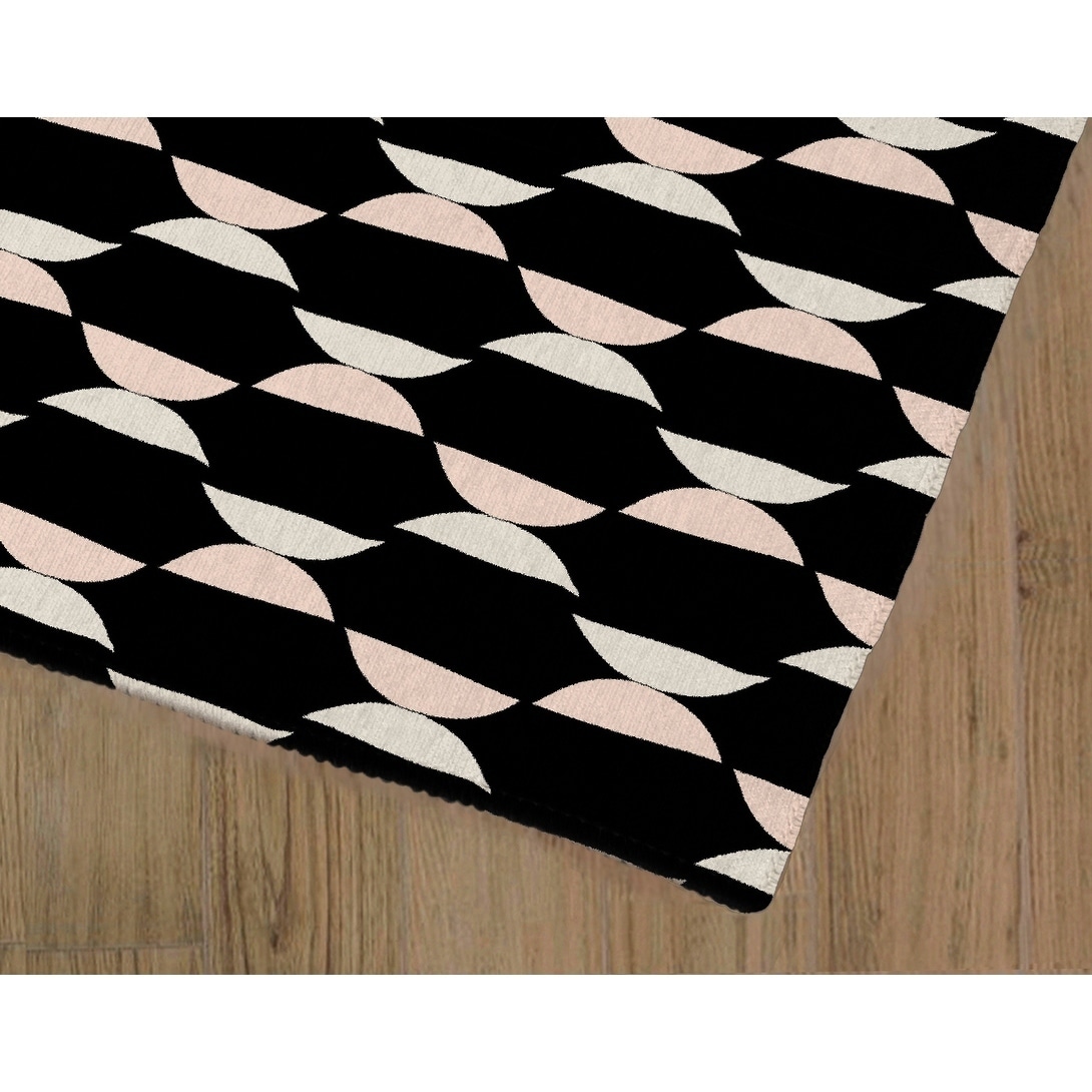 HALF MOON BLACK Kitchen Mat By Kavka Designs - On Sale - Bed Bath