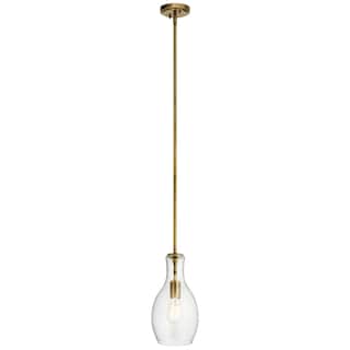 Kichler Lighting Everly 1-Light Mini Pendant Natural Brass