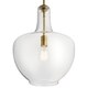 preview thumbnail 2 of 1, Kichler Lighting Everly 1-Light Pendant Natural Brass