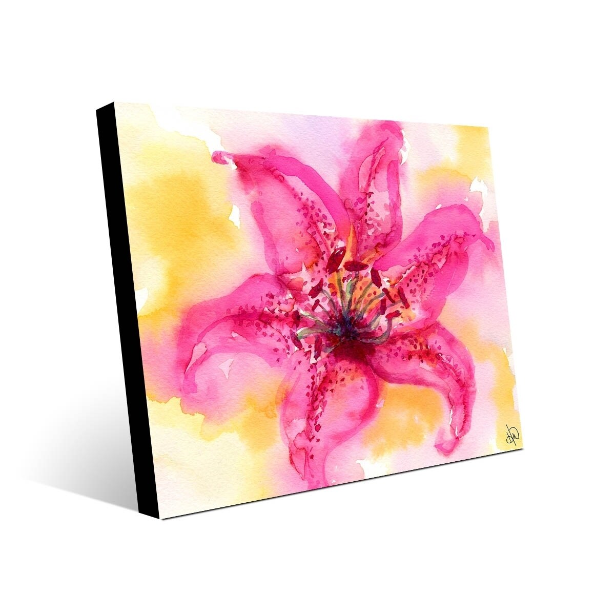 Kathy Ireland Lilium Hot Pink Lily Abstract on Metal Wall Art Print - Bed  Bath & Beyond - 30957104