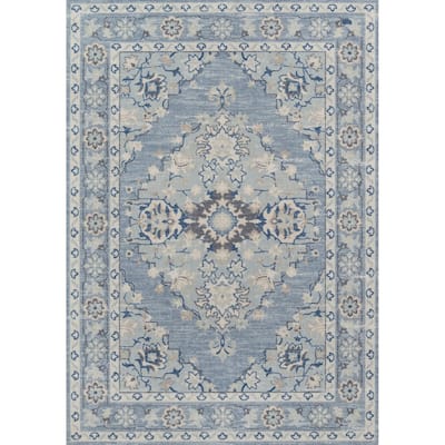 Momeni Anatolia Wool and Nylon Traditional Medallion Area Rug